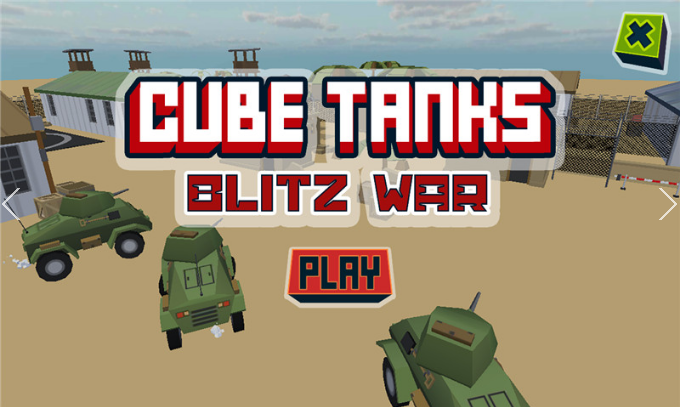 立方坦克闪电战3D破解版(Cube Tanks - Blitz War 3D)